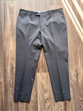 Canali 1934 38x28 Men's Dark Gray Tailored Dress Pants